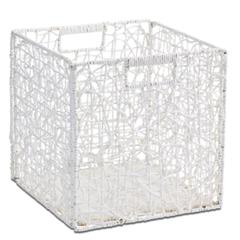 Panier carré cross blanc pas cher