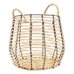 Panier rotin mm agra naturel pas cher