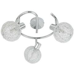 Plafonnier spirale led chloe 3 coloris chrome pas cher