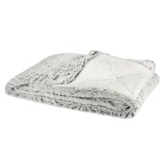 Plaid 130x160 cm ugo gris pas cher