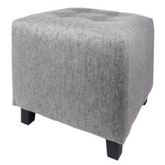 Pouf 35x35 style gris pas cher