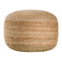 Pouf h. 30 cm jute naturel pas cher