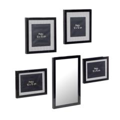 Set miroirs + cadre vibration noir pas cher