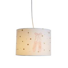 Suspension ballerine blanc / rose pas cher