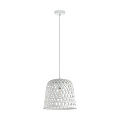 Suspension bois d. 30 cm kirkcolm blanc pas cher