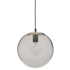 Suspension boule fumé ø 25 cm archi gris fumé pas cher