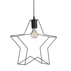 Suspension filament étoile stella noir pas cher