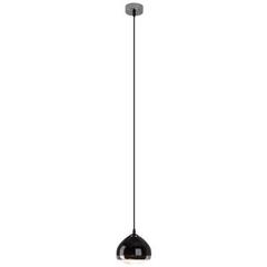 Suspension métal et verre 100 cm noir rider fil pas cher