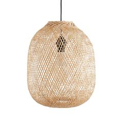 Suspension ronde en bambou ø40 cm , ezia pas cher