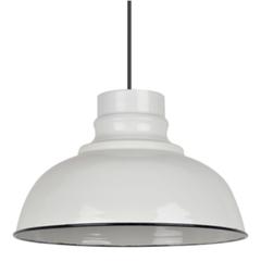 Suspension tole émaillée d.30 canteen blanc pas cher