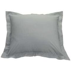 Taie d'oreiller 63x63 cm perla coloris gris clair pas cher