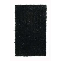 Tapis 120x170 cm glitty coloris noir pas cher