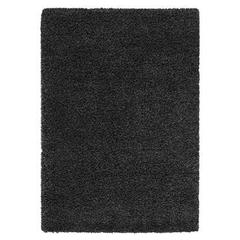 Tapis 120x170 cm super shaggy coloris noir pas cher