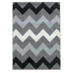 Tapis 160x225 cm zigzag imprimé pas cher