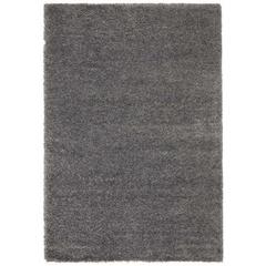 Tapis 160x230 cm super shaggy coloris gris pas cher