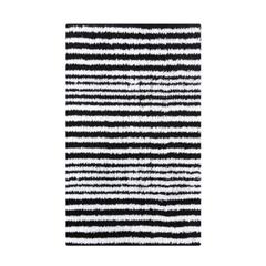 Tapis 50x80 cm vinyl noir / blanc pas cher