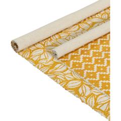 Tapis 60x90 cm yellow ocre / écru pas cher