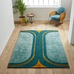 Tapis laine et viscose seda pas cher