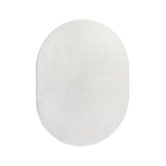 Tapis ovale soft blanc pas cher