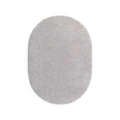 Tapis ovale soft gris pas cher