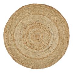 Tapis rond 120 cm hanoi naturel pas cher