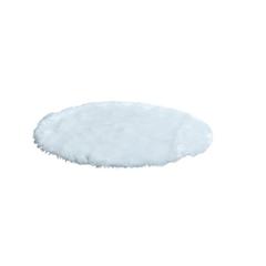 Tapis rond d.120 coldy imitation fourrure blanc pas cher