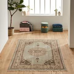 Tapis vintage en coton , hania pas cher