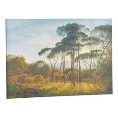 Toile 100x70 cm paysage multicolore pas cher