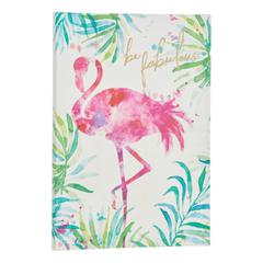 Toile 70x50 cm flamant rose multicolore pas cher