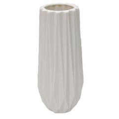 Vases en porcelaine origami coloris blanc pas cher