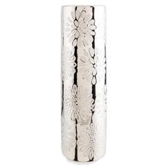 Vases h. 30 cm flower silver pas cher